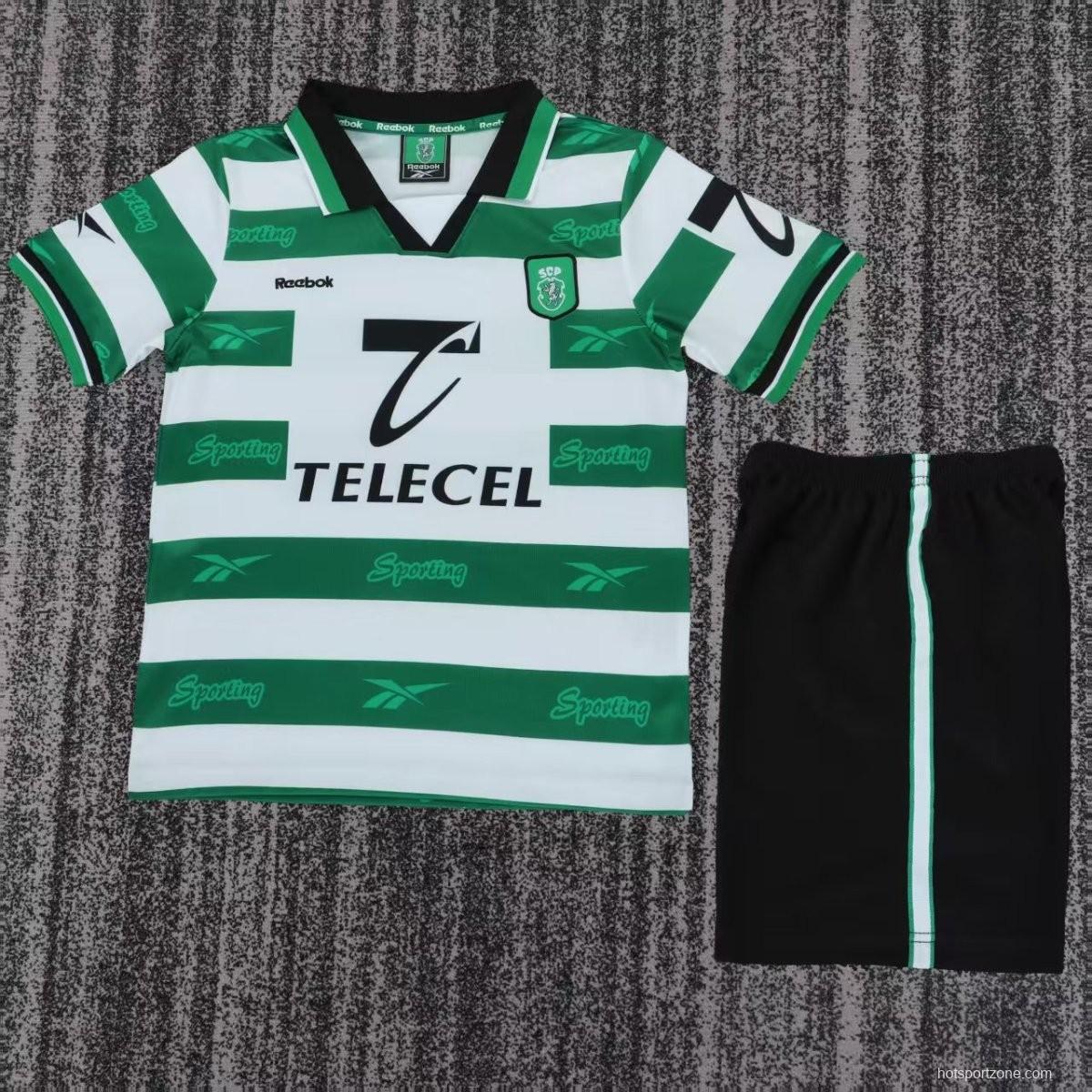 Retro 99/00 Kids Sporting Lisbon Home Jersey