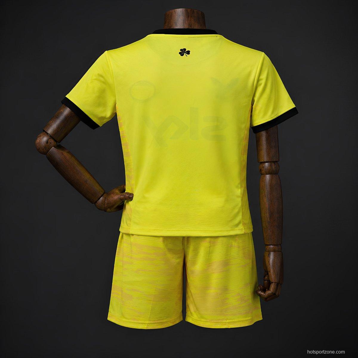 2026 Kids Ireland Yellow Goalkeeper Jersey