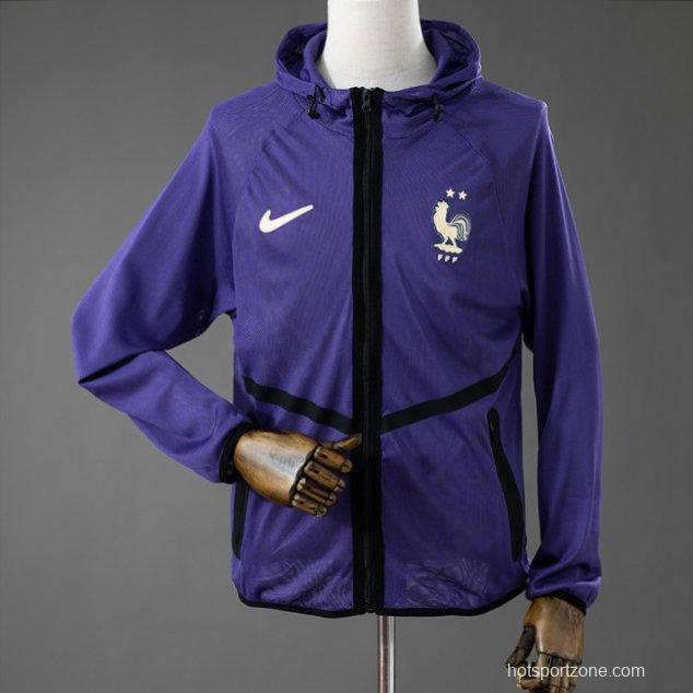 2026 France Men's Football Anthem Jacket - Purple
