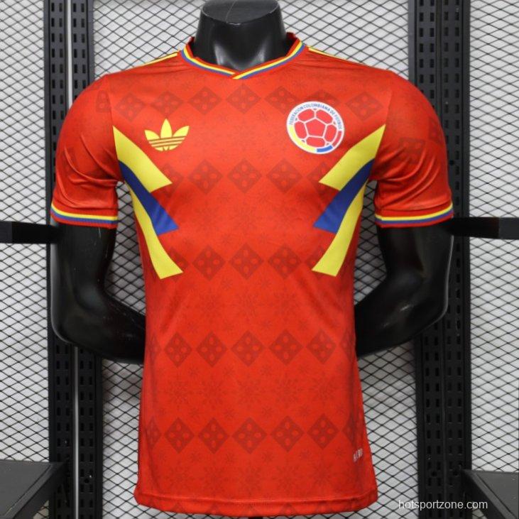 Player Version 2026 Colombia Special Edition  Away Red Jersey