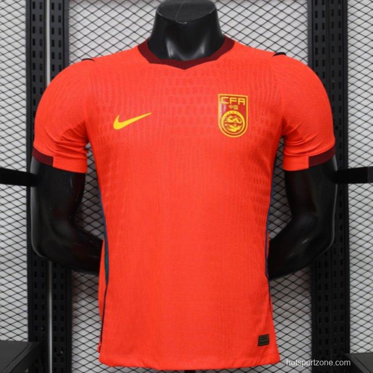 Player Version 2026 China Red  Home Jersey