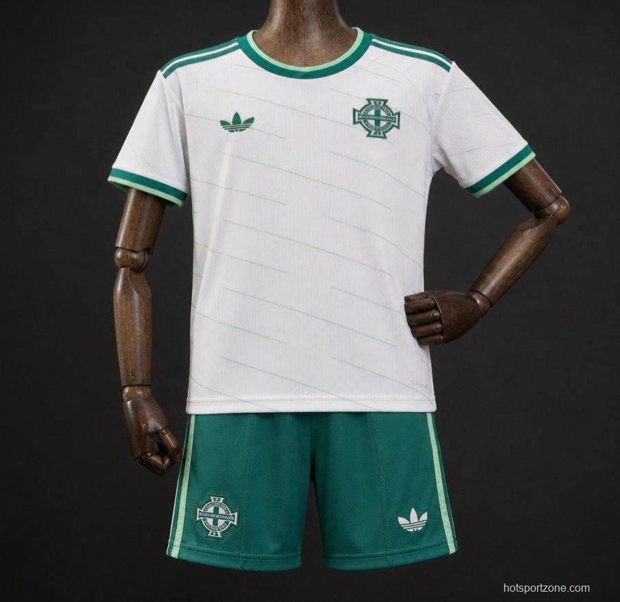 2026 Kids Northern Ireland Away White Jersey