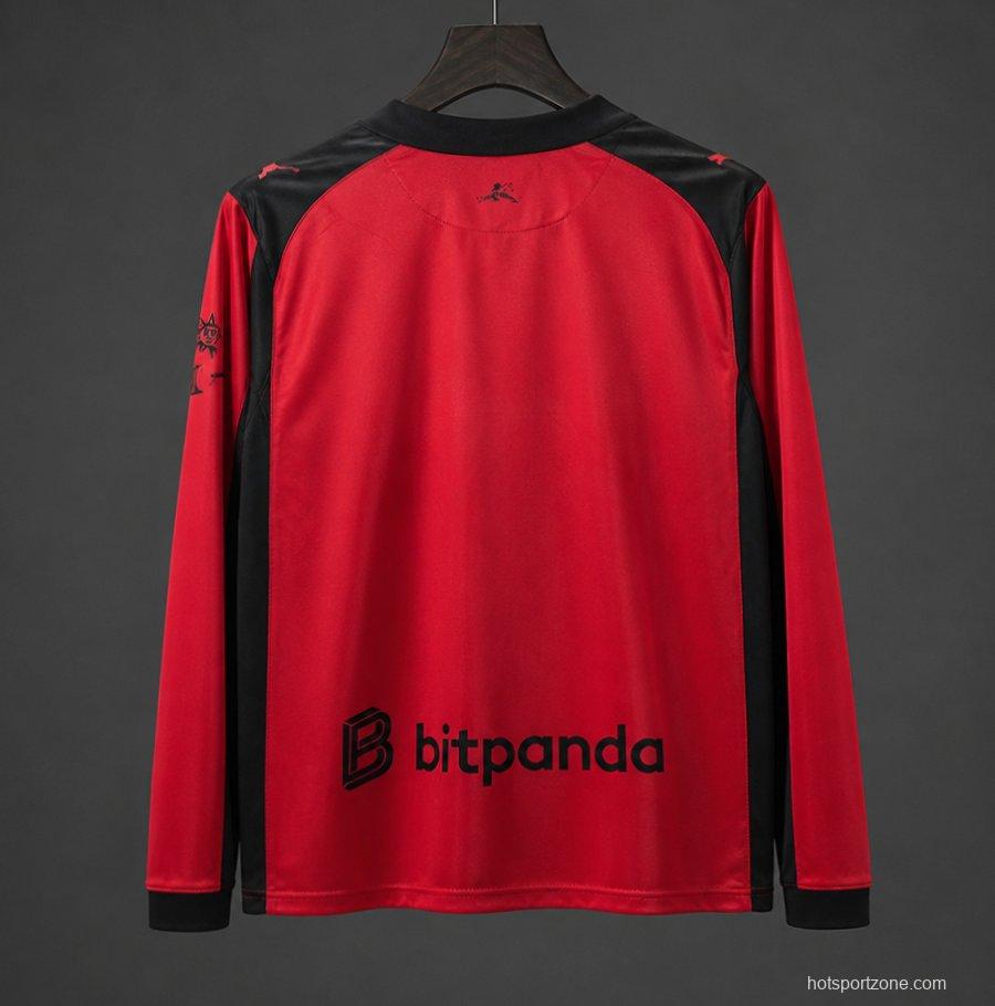 25/26 AC Milan x Slam Jam Limited Edition Long Sleeve Red Forth Jersey