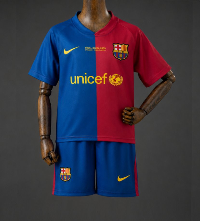 08/09 Kids Barcelona Home Retro Kit Jersey Size 16-28