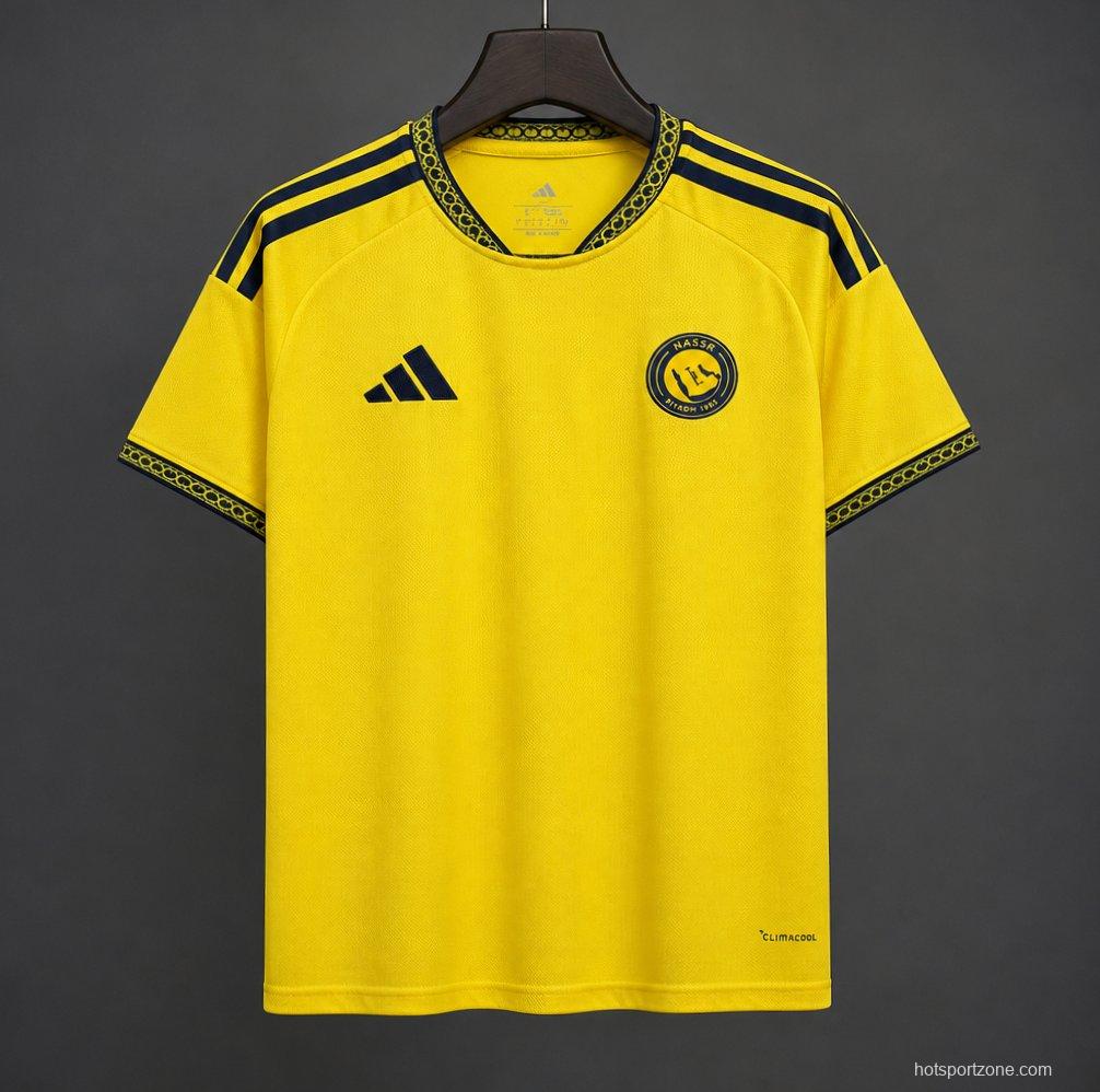 26/27 Al-Nassr Yellow & Navy Vintage 23/24 Remake  Home Jersey