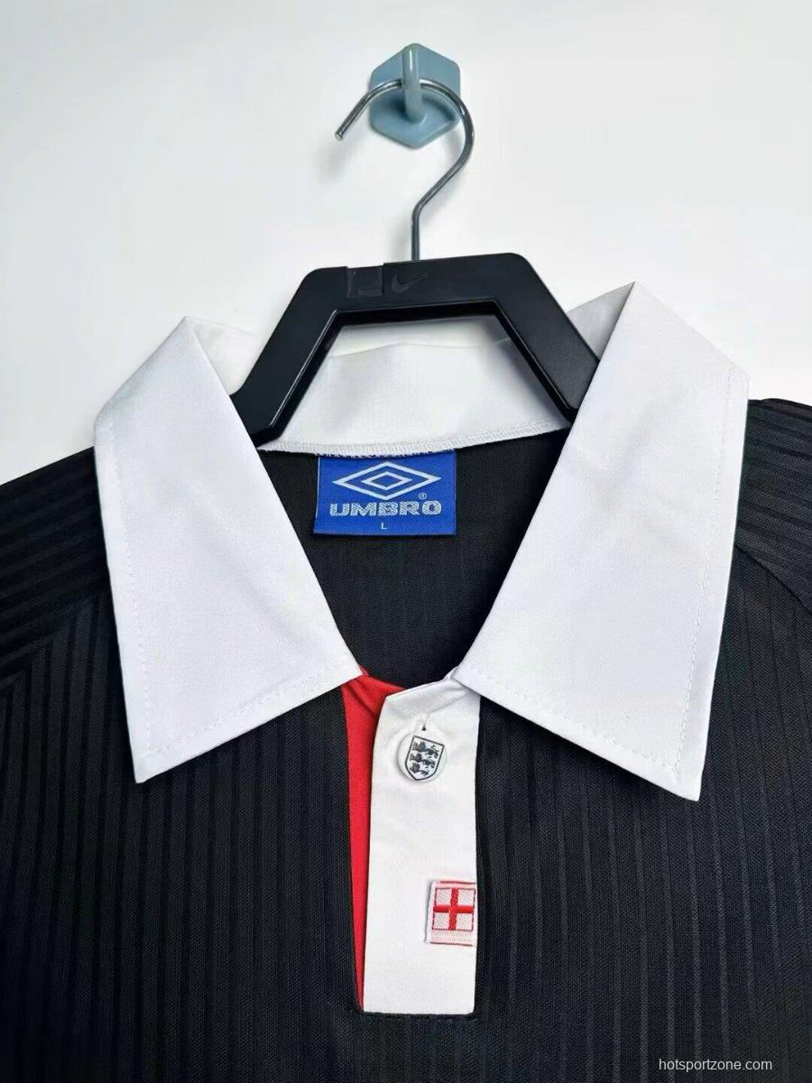 Retro 1997/99 England Black & Red Away Jersey