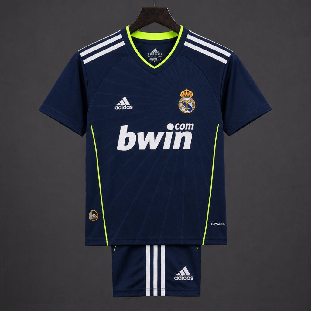 Retro Kids 10/11 Real Madrid Away Navy Jersey
