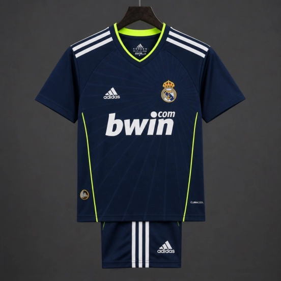Retro Kids 10/11 Real Madrid Away Navy Jersey