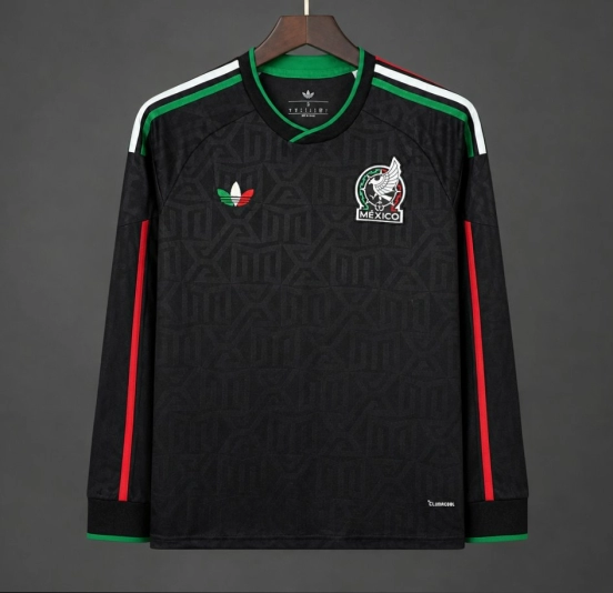 2026 Mexico Black Third Long Sleeve Jersey