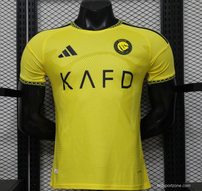 Player Version 26/27 Al-Nassr Yellow  Home Jersey