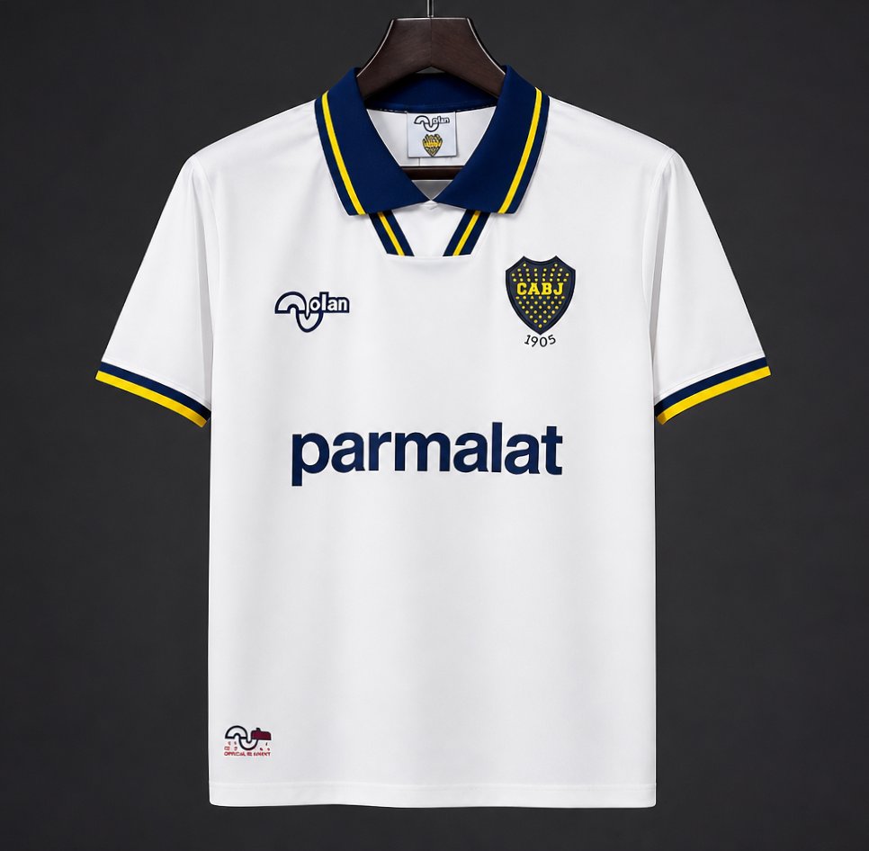 Retro 92/93 Boca Juniors Away White Jersey