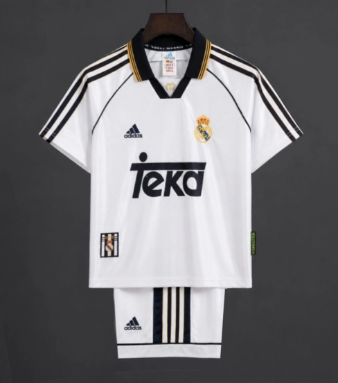 Retro Kids 98/00 Real Madrid Home Jersey