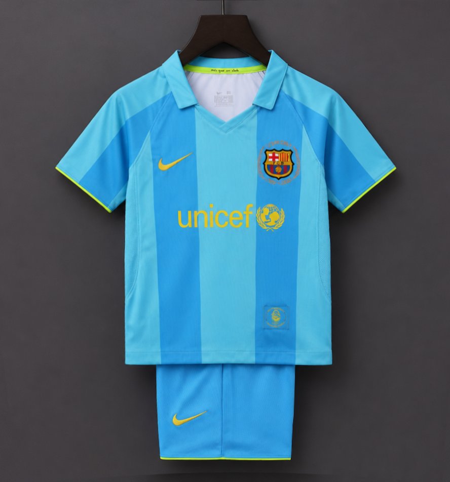 Retro Kids 07/08 FC Barcelona Away Jersey