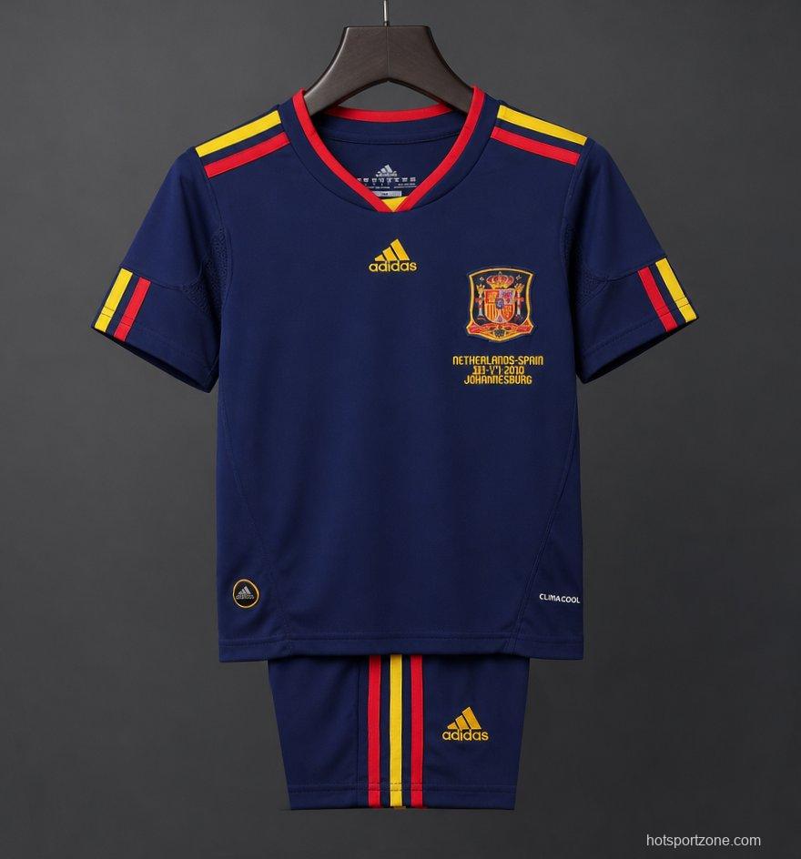 Retro Kids 2010 Spain Away Jersey