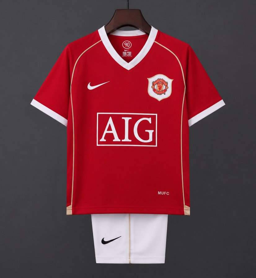 Retro Kids 06/07 Manchester United Home Jersey