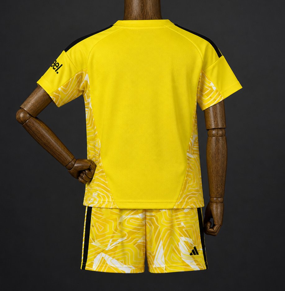 26/27 Kids Arsenal Goalkeeper Yellow/White Jersey
