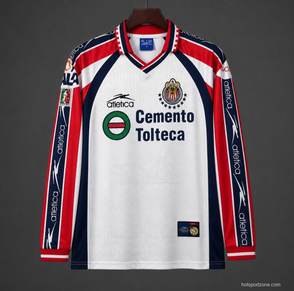 Retro 99/00 Chivas Guadalajara  Away Long Sleeve Jersey