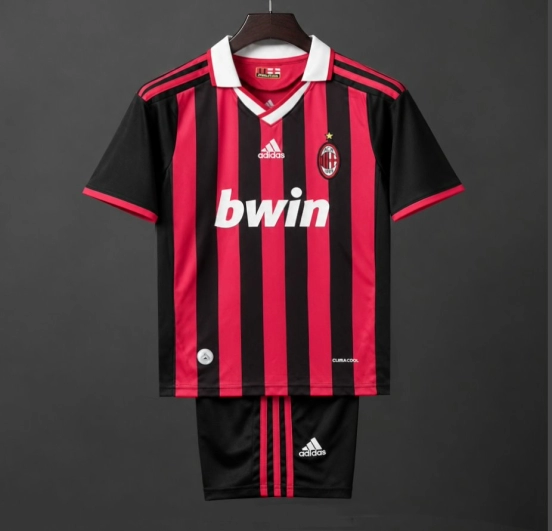 Retro Kids 09/10 AC Milan Home Jersey