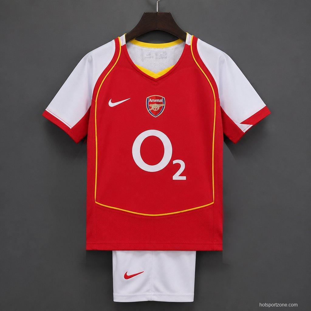 Retro Kids 04/05 Arsenal Home Jersey