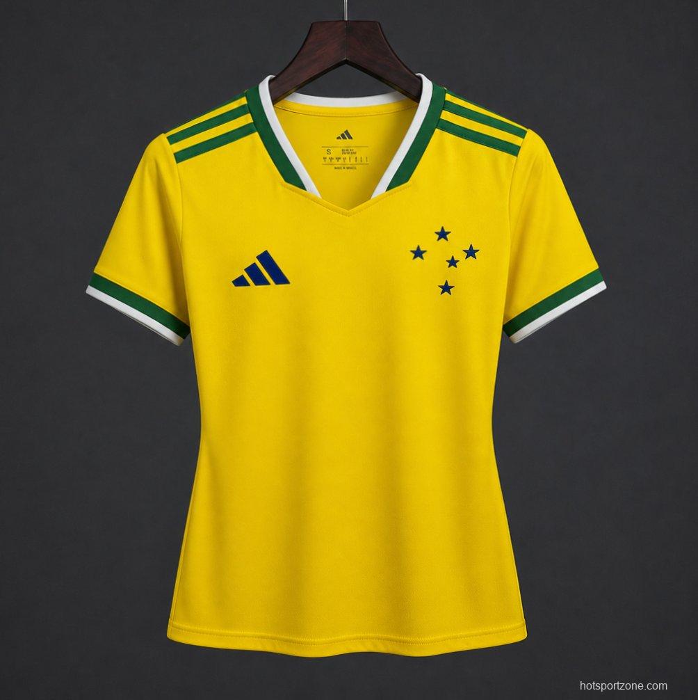 26/27 Women Cruzeiro x Brazil Yellow Special Jersey