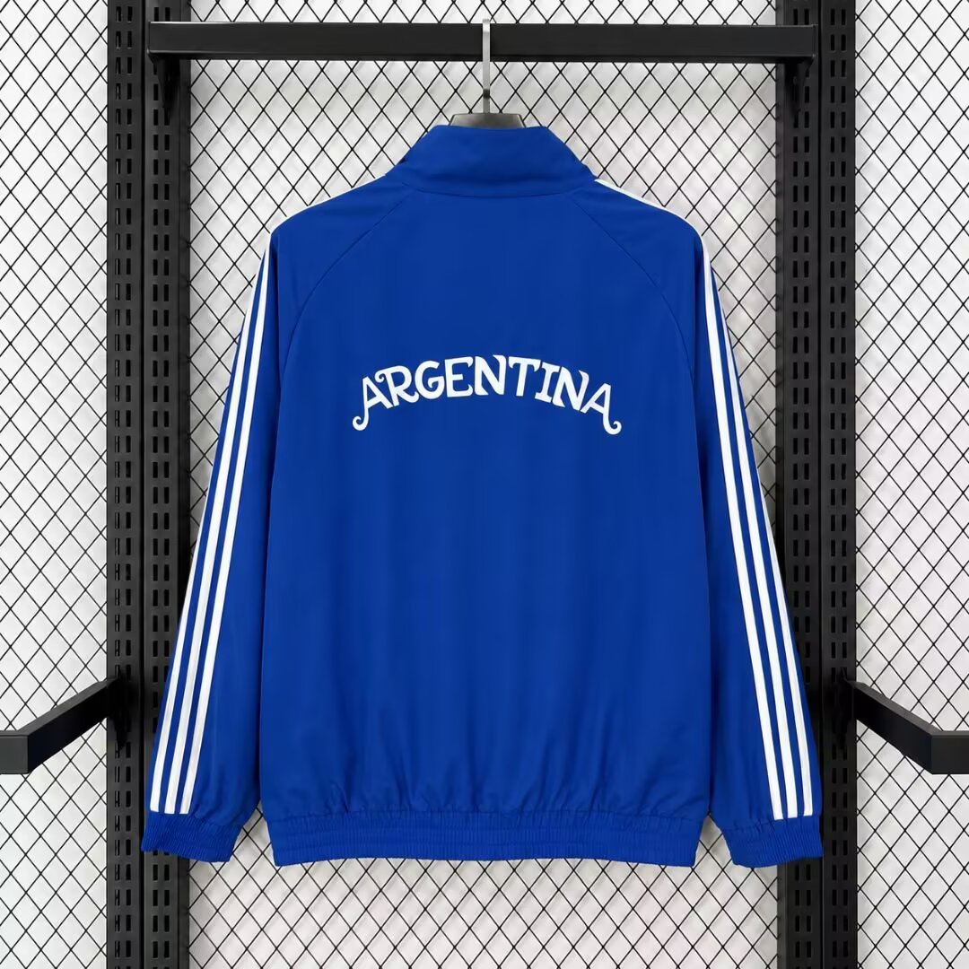 2026 Argentina BLue Full Zipper Windbreaker