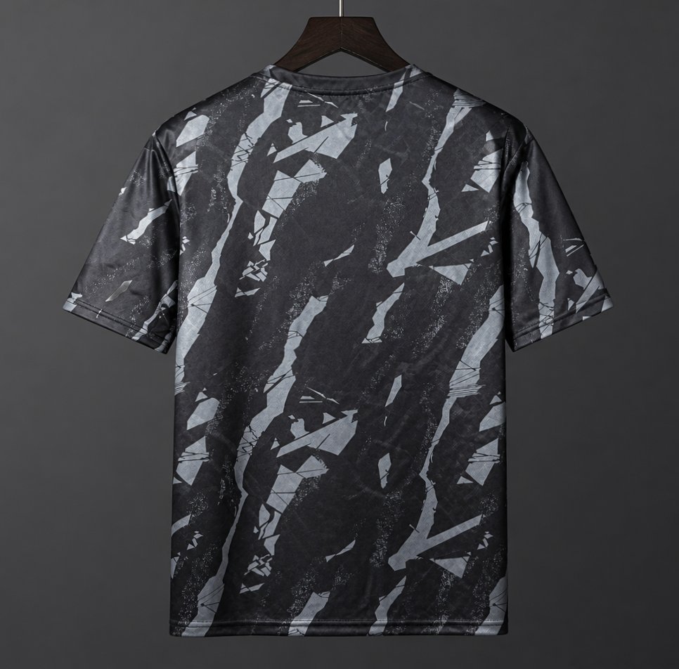 26/27 Olimpia Black with Abstract Camo Pattern Training Jersey