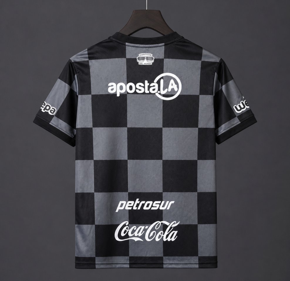 26/27 Olimpia Black & Grey with Checkered Pattern Jersey