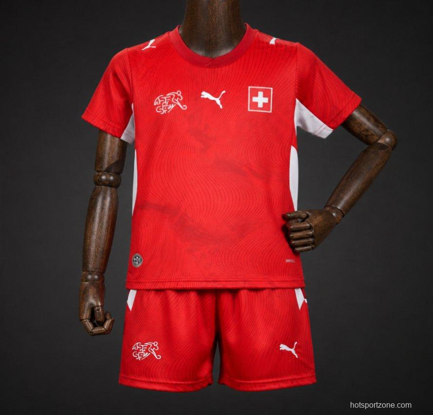 2026 Kids Switzerland World Cup Home Kit