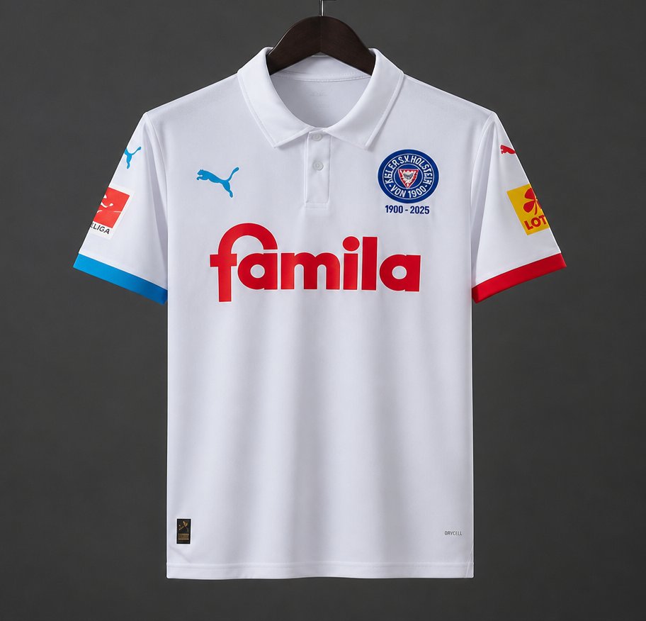 26/27 Holstein Kiel White 125th Anniversary Away Jersey