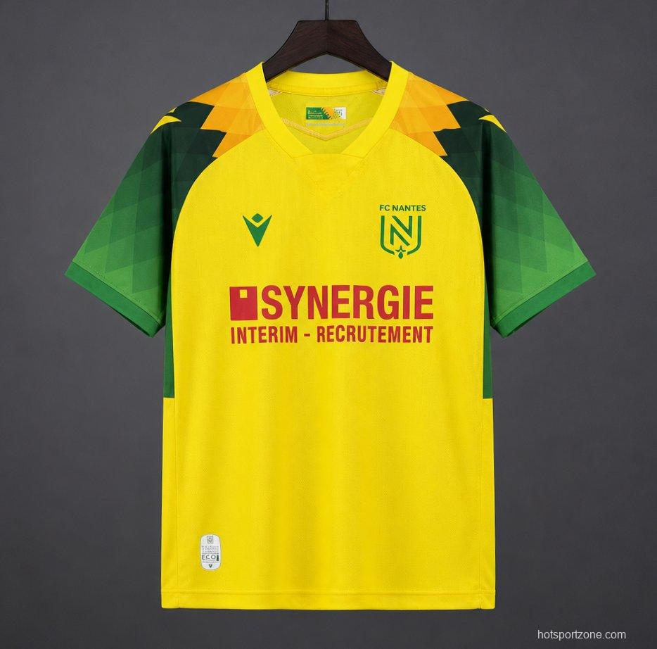 26/27 FC Nantes Home Yellow Green Jersey
