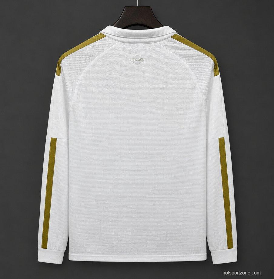 26/27 Sport Club Internacional White with Gold Stripes Long Sleeve Training Jersey
