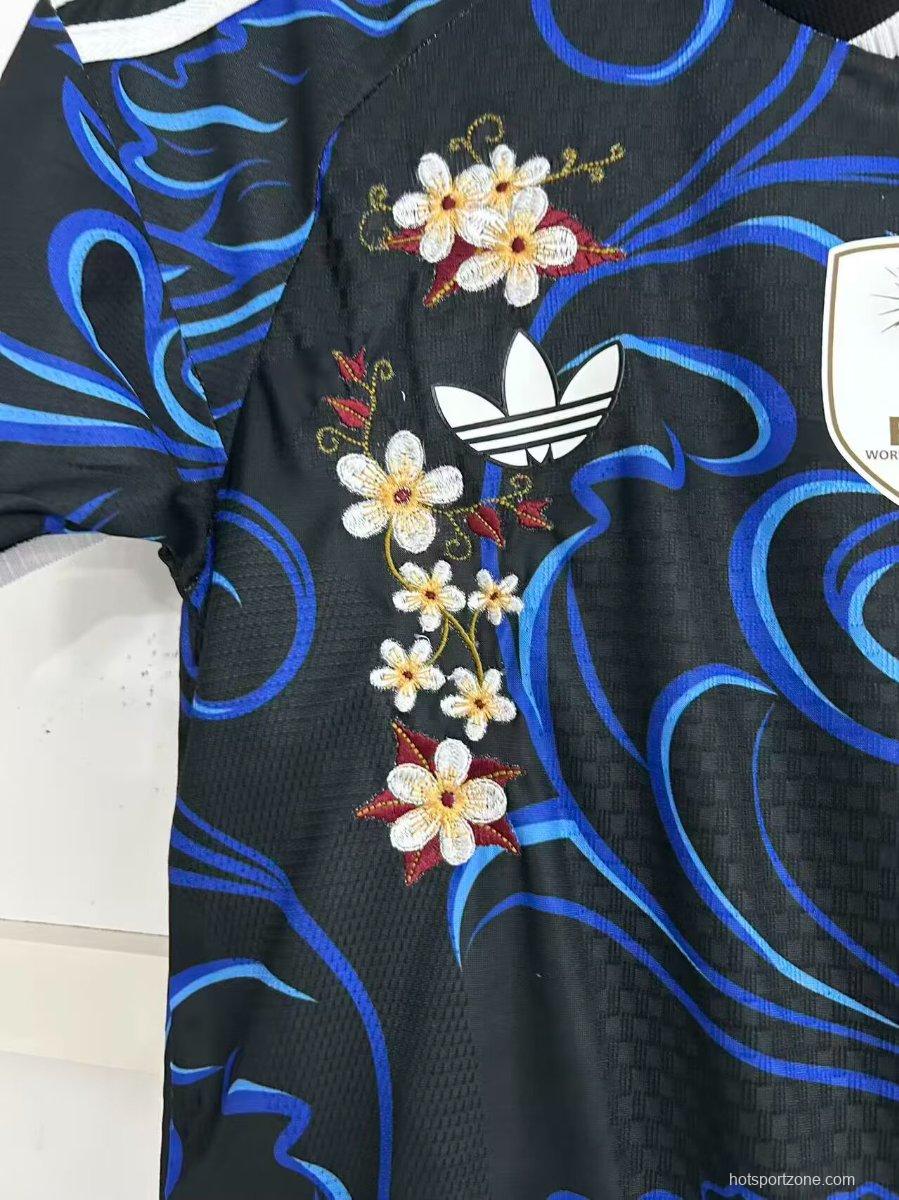 Player Version 2026 Argentina Away "Floral Edition" Off White Special Jersey