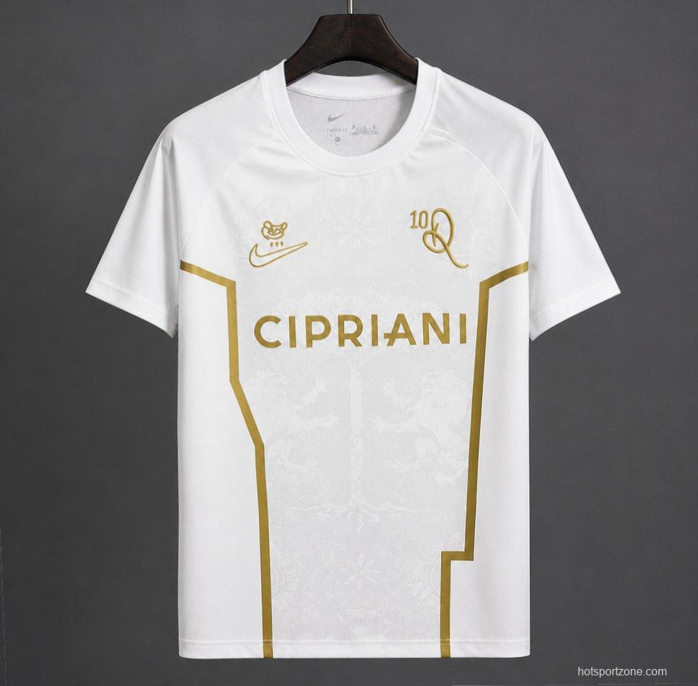 26/27 Ronaldinho 10 Ravenna FC White/Golden Special Edition Jersey