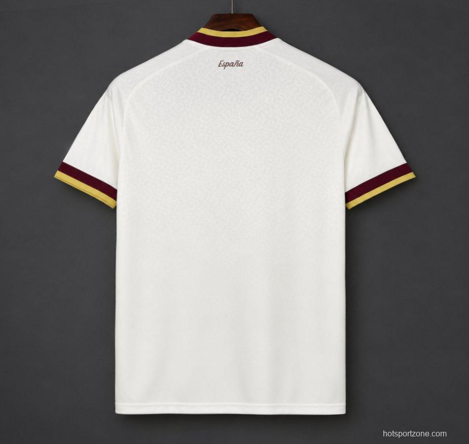 2 Star 2026 Spain Away White Jersey With Champion Patch
