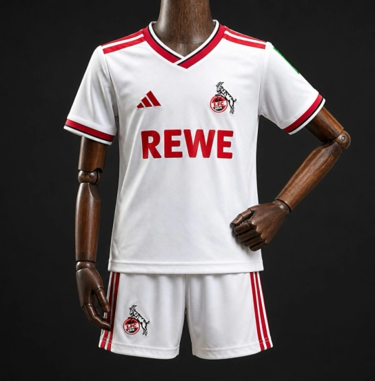 26/27 Kids FC KOELN Home White Jersey