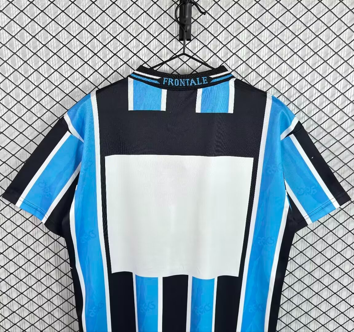 Retro 1997 Kawasaki Frontale Blue & Black Stripes Home Jersey