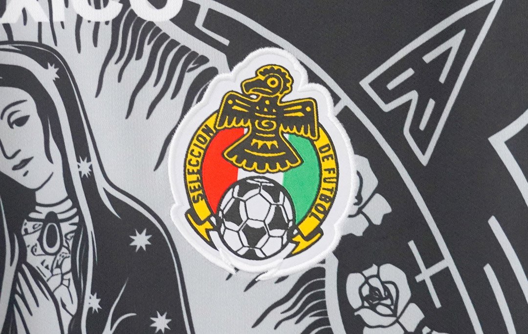 2026 Mexico Special Edition Black with Virgin of Guadalupe and Aztec Pattern Jersey