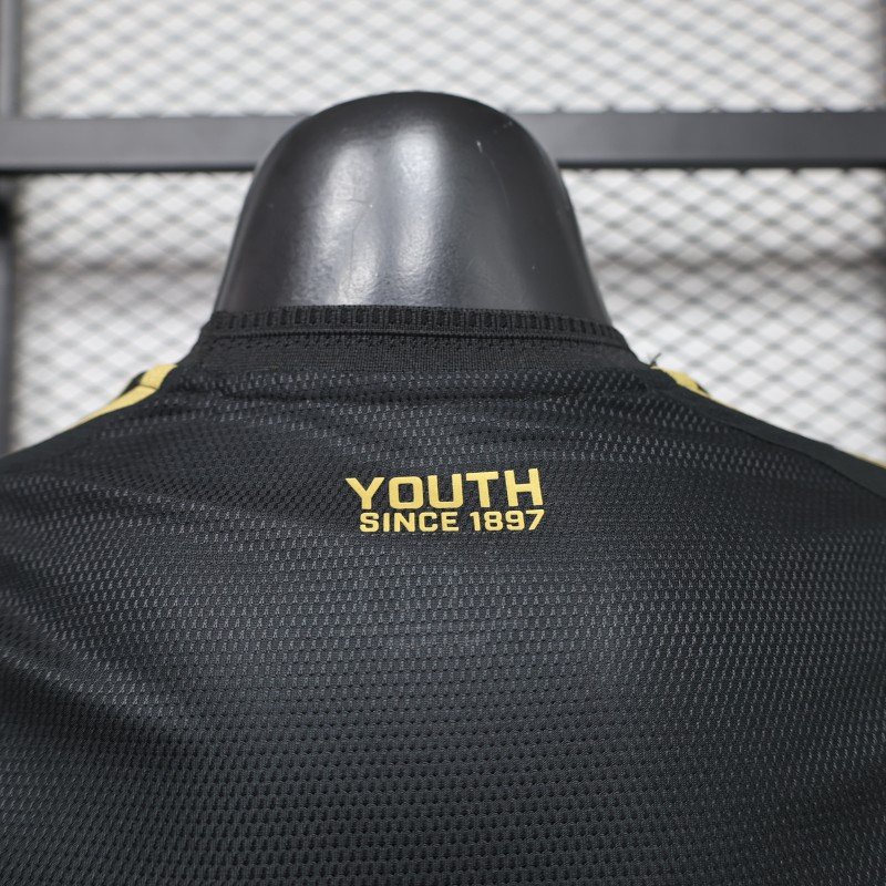 Player Version 26/27 Juventus Black & Gold with Flame Pattern Third Jersey