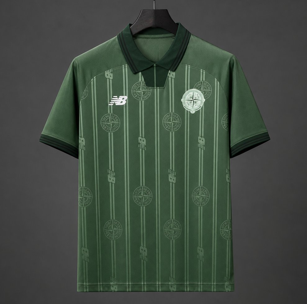 26/27 New Balance X Stone Island  Green LIMITED EDITION Jersey