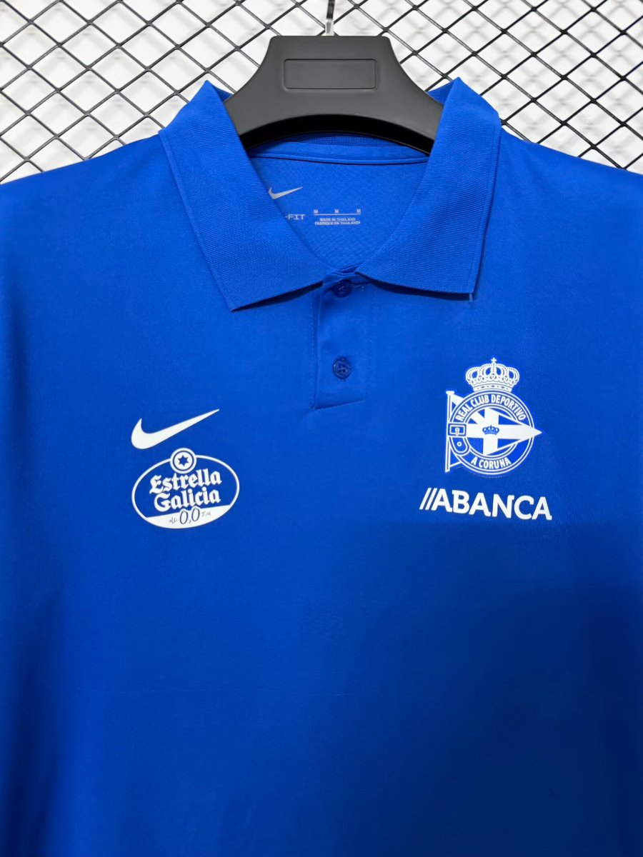 26/27 RC Deportivo de La Coruña Royal Blue Polo Training Shirt