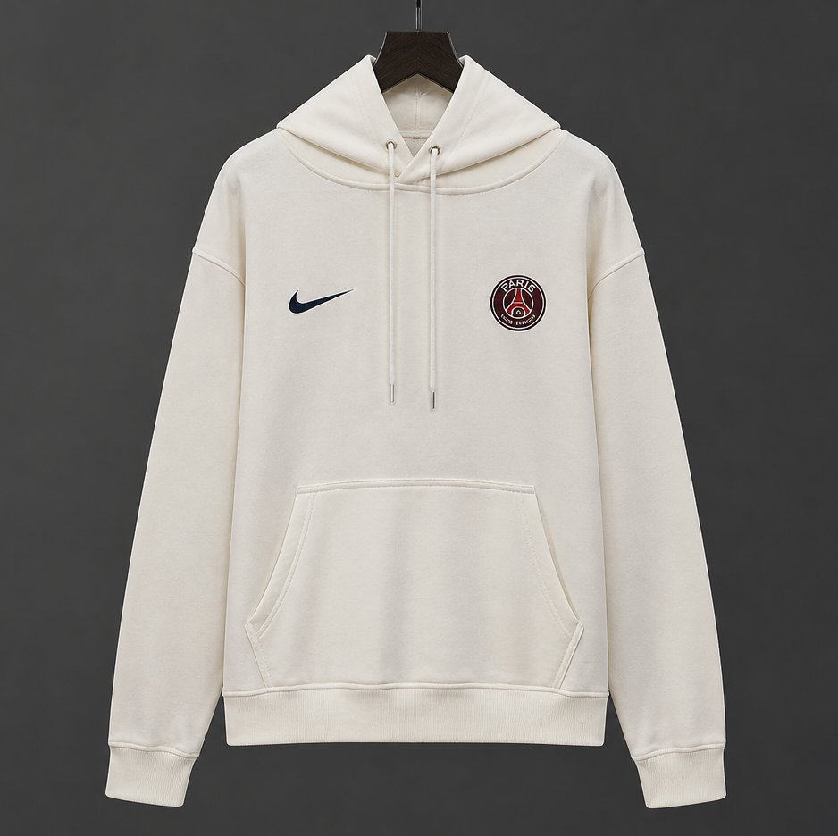 26/27 Paris Saint-Germain FC Away White Hoodie 9 Colors