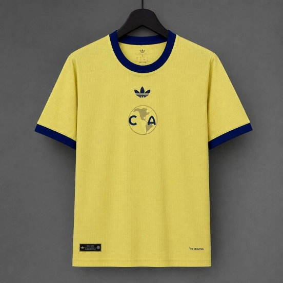 26/27 Club América Yellow with Blue Trim Originals Home Jersey