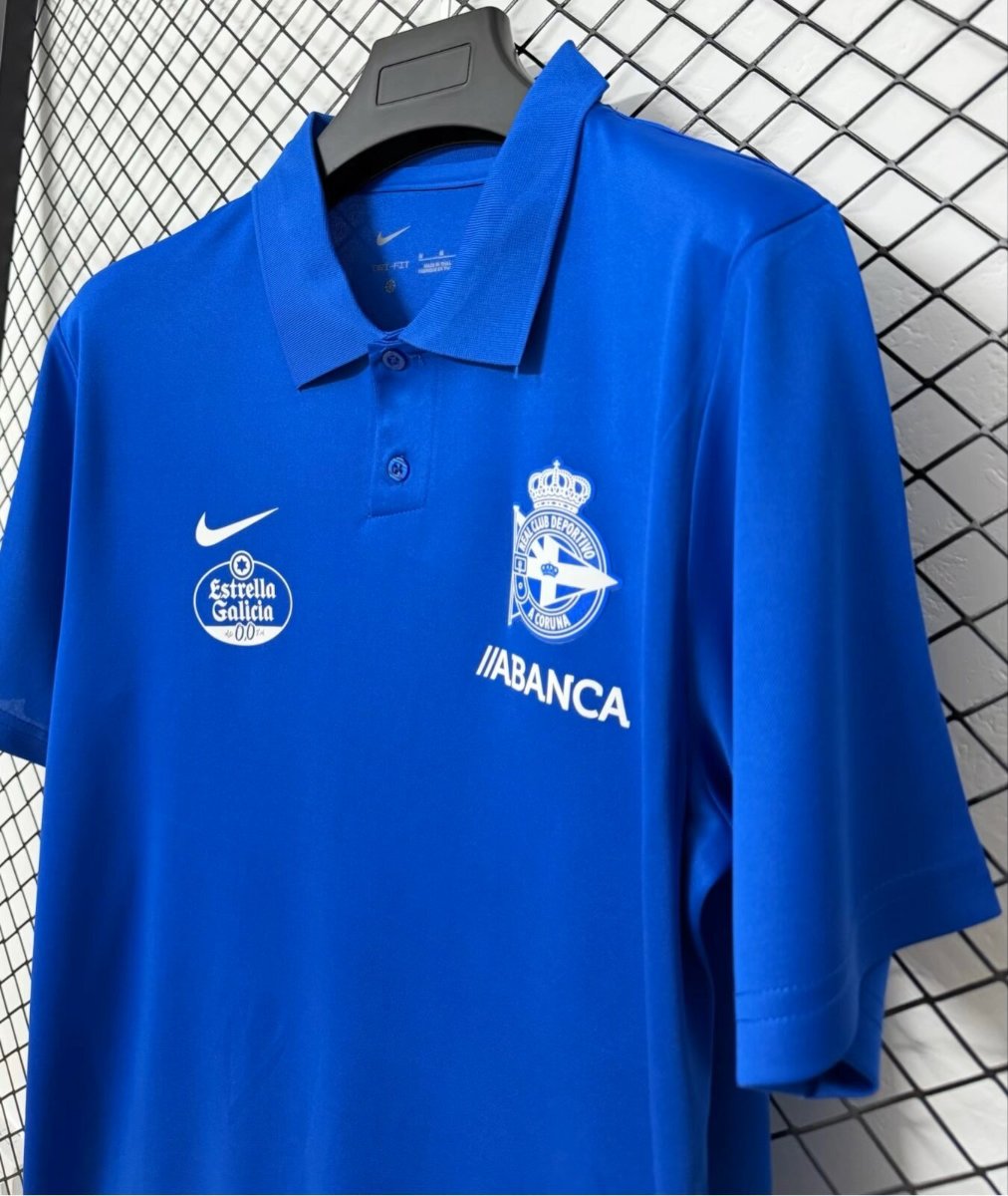 26/27 RC Deportivo de La Coruña Royal Blue Polo Training Shirt