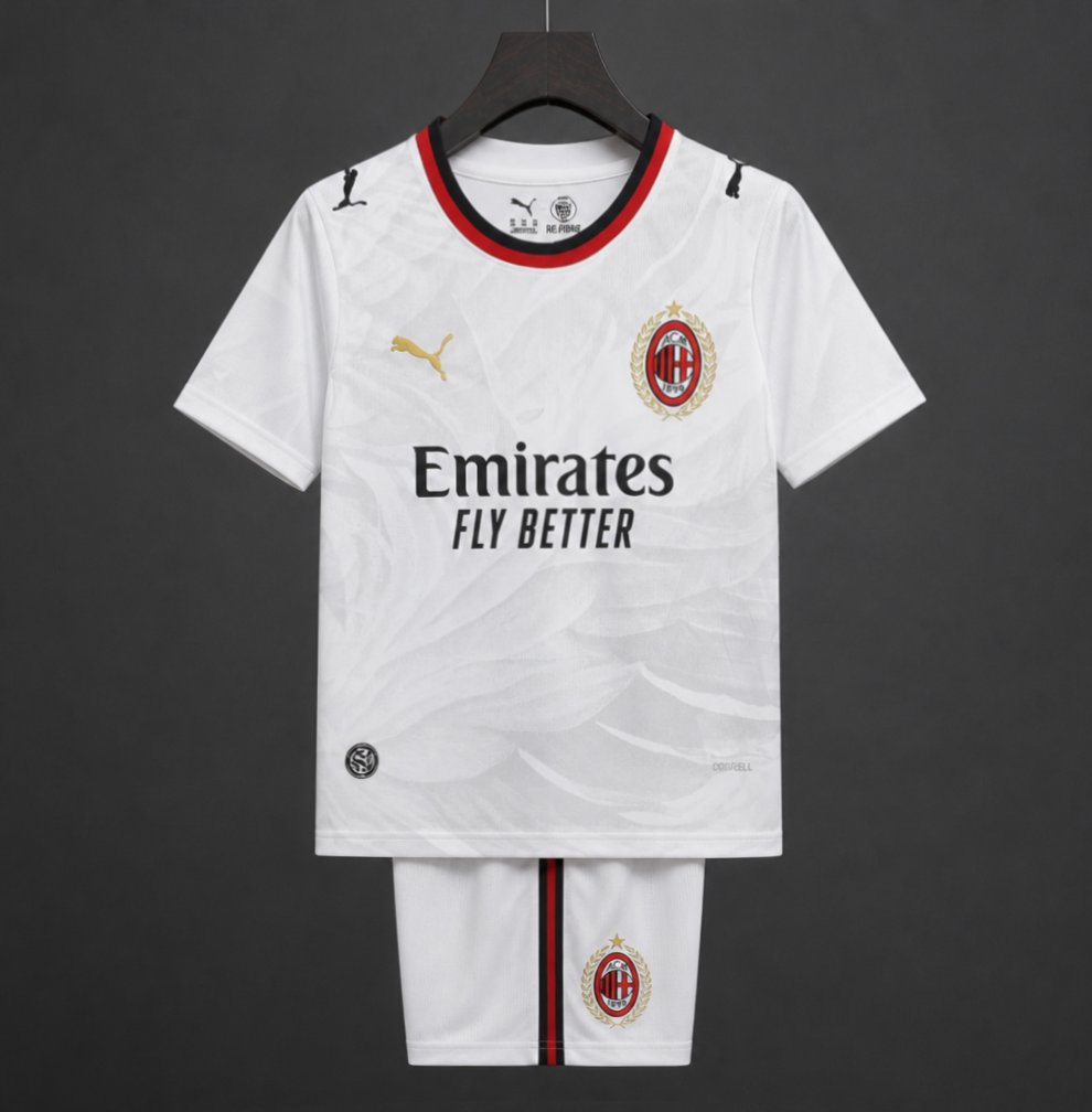 26/27 Kids AC Milan Away White Jersey