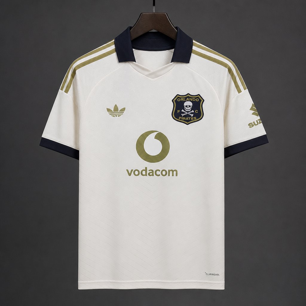 26/27 Orlando Pirates Away White Jersey