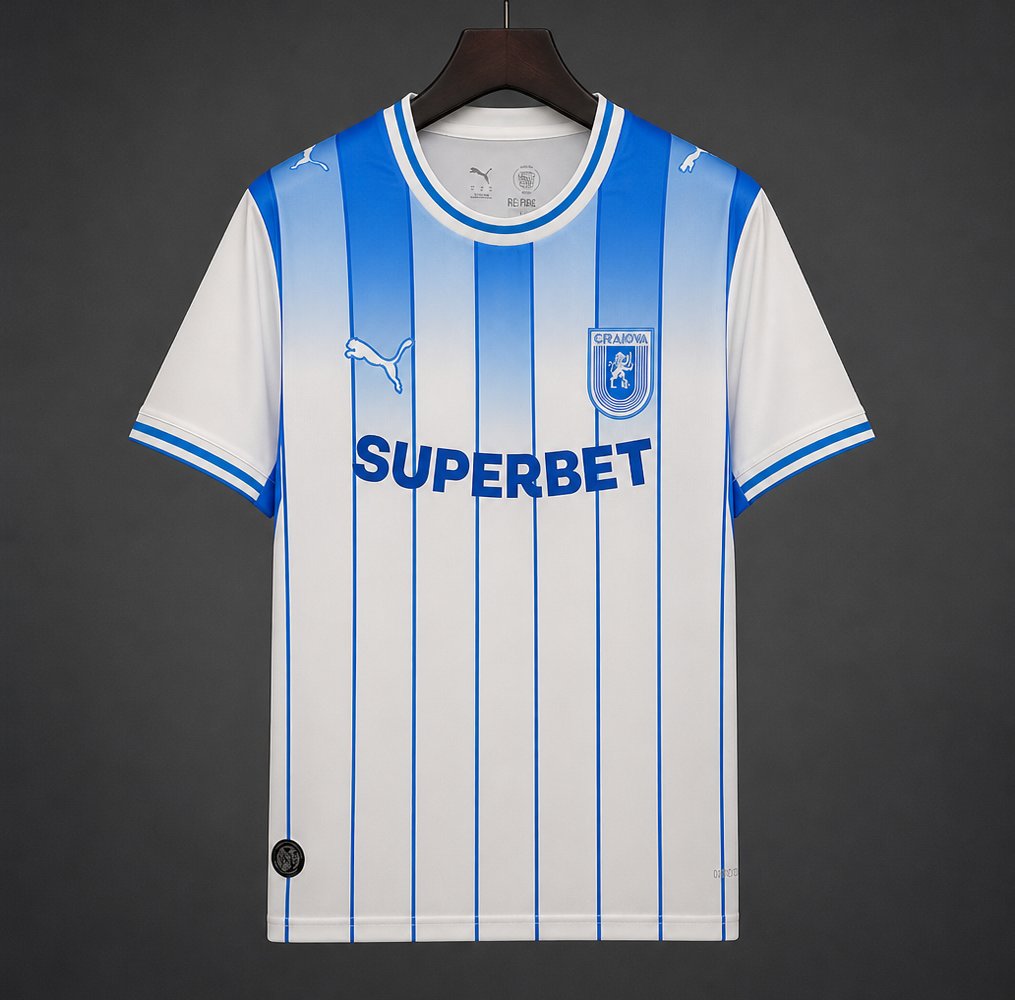 26/27 Universitatea Craiova Home White Jersey
