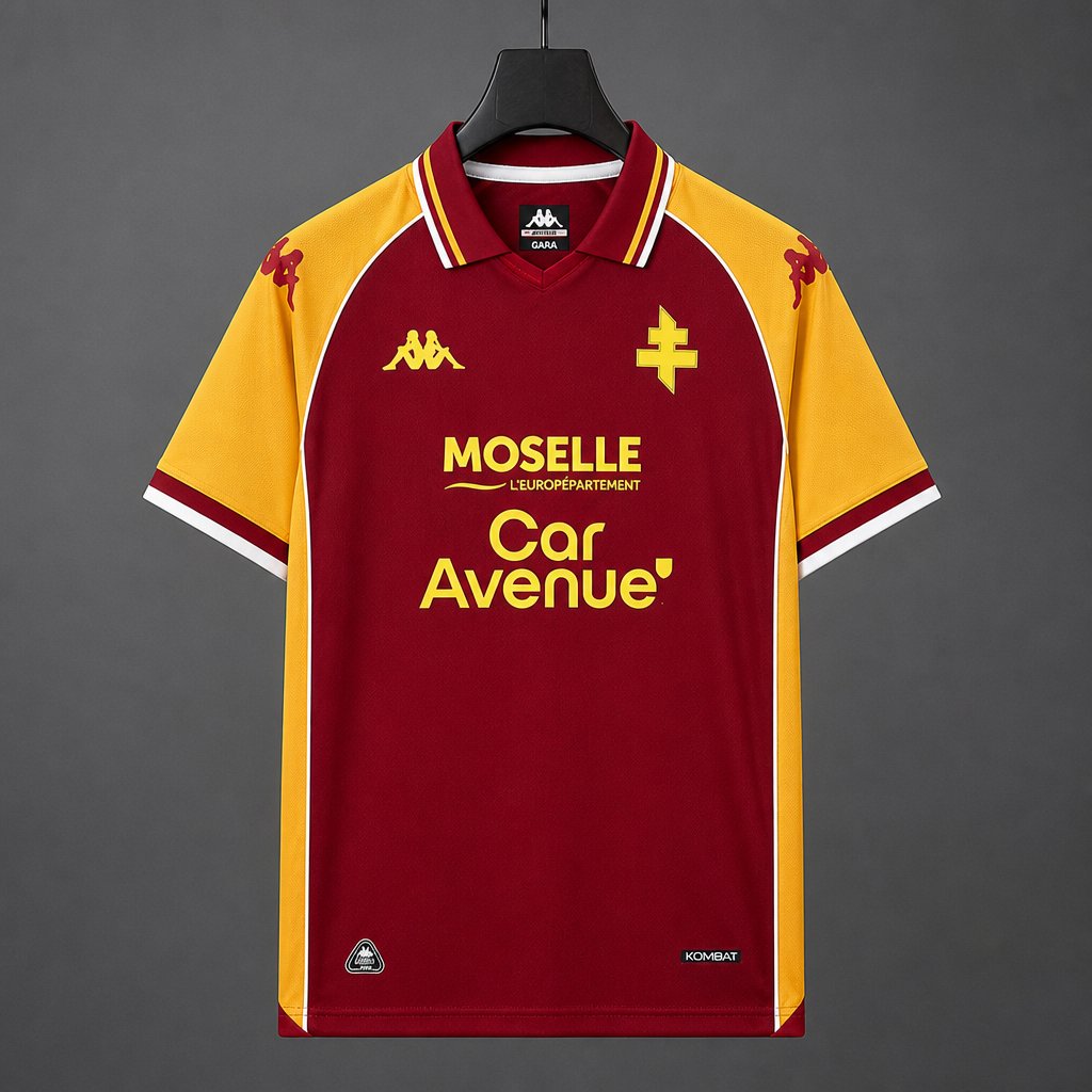 26/27 Metz Home Red Yellow Jersey