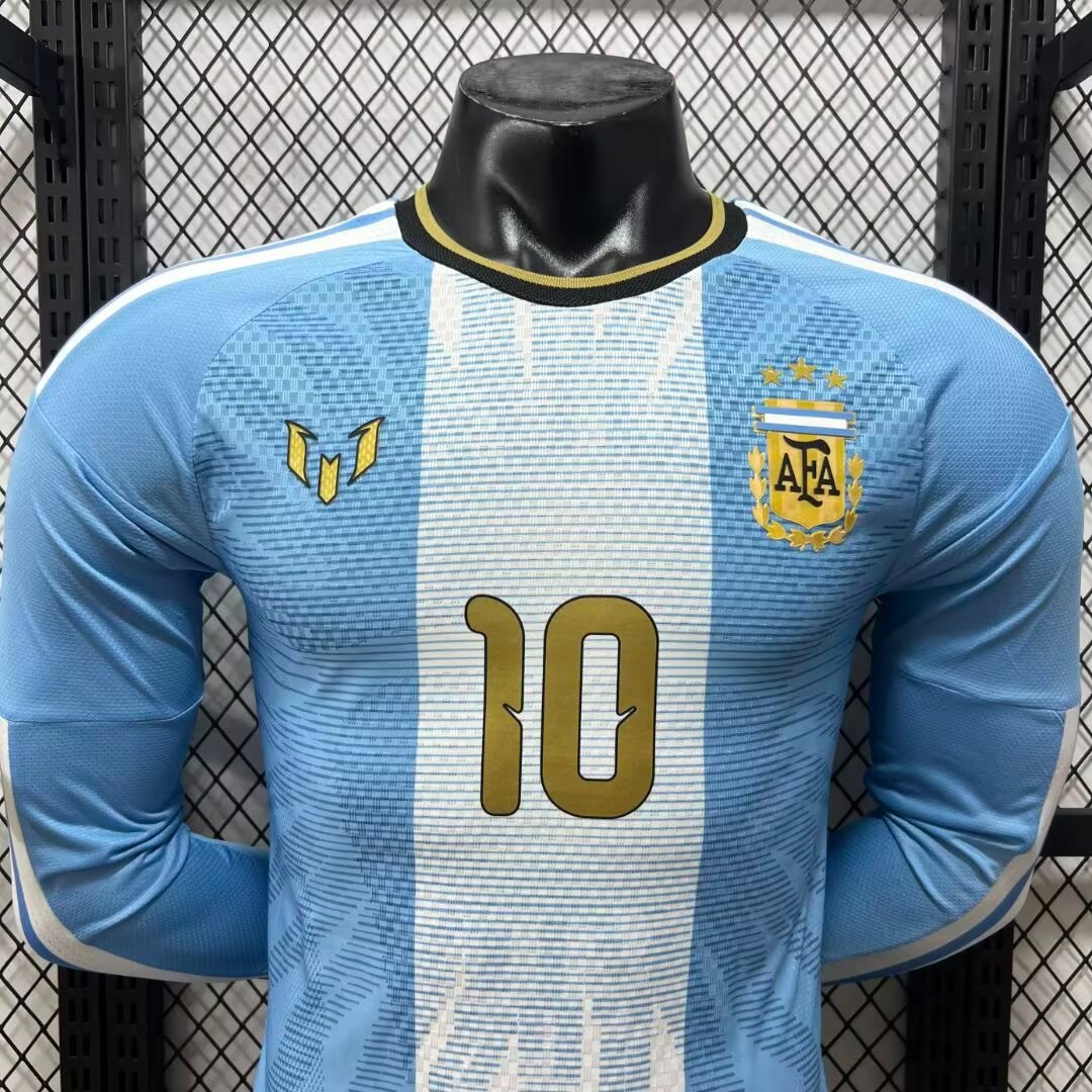 Player Version 2026 Argentina Messi Farewell Commemorative Long Sleeve Jersey
