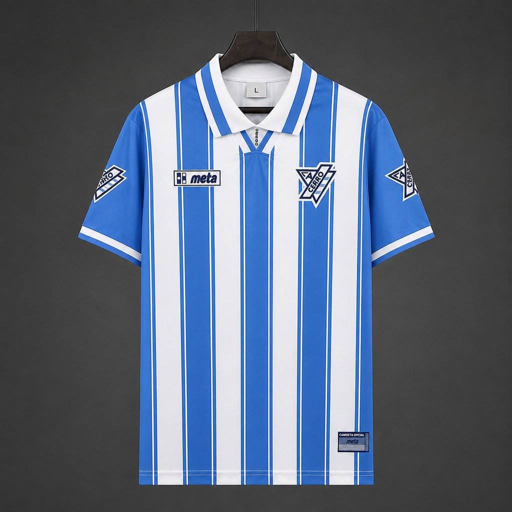 Retro 2000 CA Cerro Home Blue Stripes Jersey