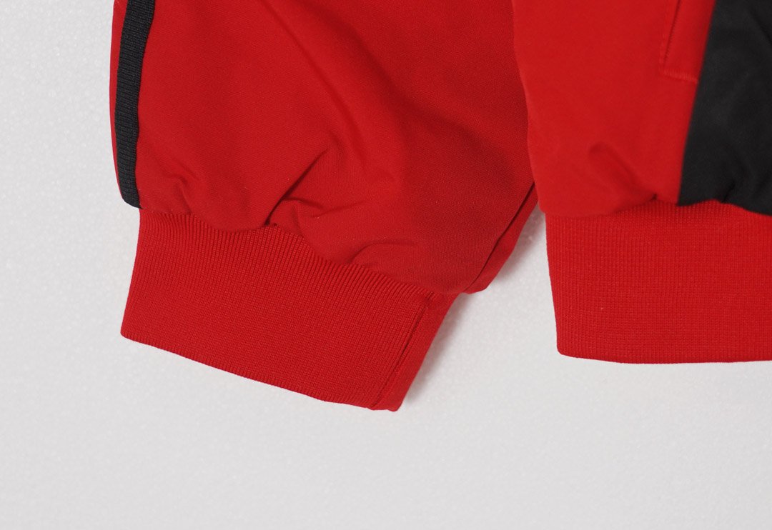Retro 06/07 AC Milan Red Full Zipper Windbreaker